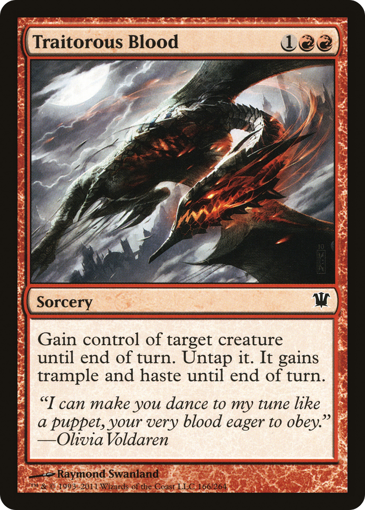 Traitorous Blood (ISD-166) - Innistrad - Premium MTG Single from Wizards of the Coast - Just $0.25! Shop now at Game Crave Tournament Store