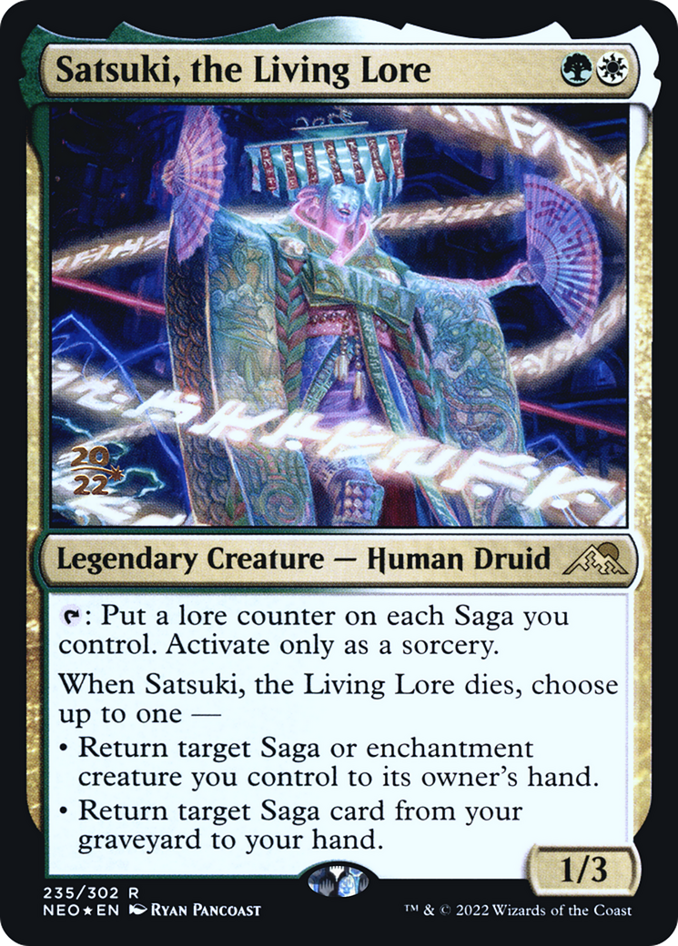 Satsuki, the Living Lore (PNEO-235S) - Kamigawa: Neon Dynasty Promos Foil - Premium MTG Single from Wizards of the Coast - Just $0.41! Shop now at Game Crave Tournament Store