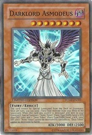 Darklord Asmodeus (YCSW-EN001) - Yu-Gi-Oh! Championship Series Prize Cards Limited - Premium Yugioh Single from Konami - Just $199.99! Shop now at Game Crave Tournament Store