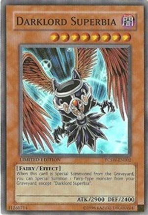 Darklord Superbia (YCSW-EN002) - Yu-Gi-Oh! Championship Series Prize Cards Limited - Premium Yugioh Single from Konami - Just $399.99! Shop now at Game Crave Tournament Store