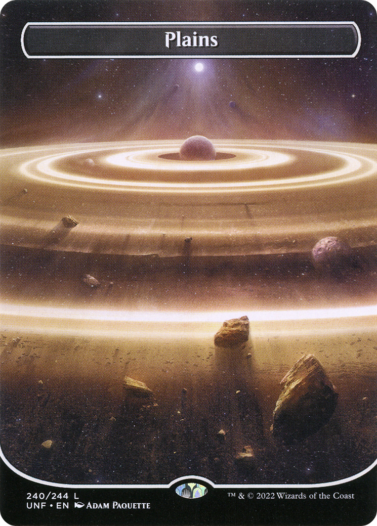 Plains (UNF-240) - Unfinity (Borderless) Foil - Premium MTG Single from Wizards of the Coast - Just $1.36! Shop now at Game Crave Tournament Store
