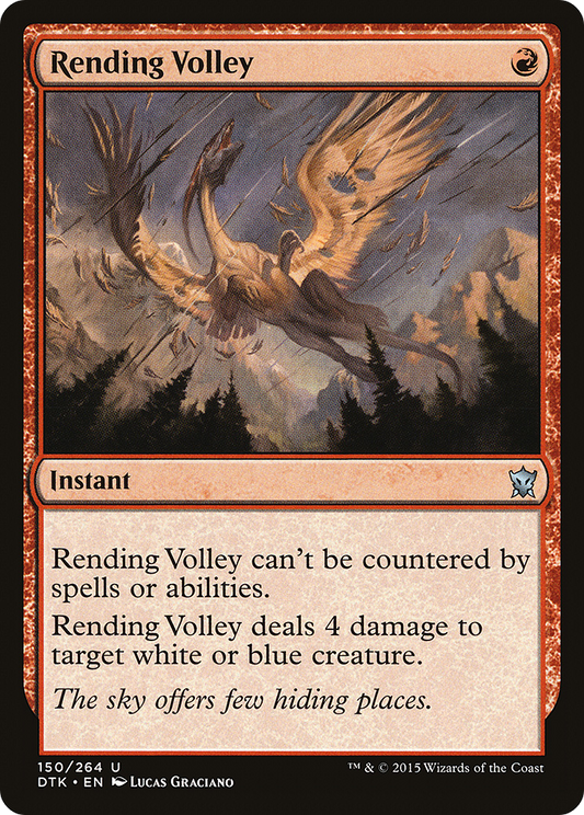 Rending Volley (DTK-150) - Dragons of Tarkir - Premium MTG Single from Wizards of the Coast - Just $0.34! Shop now at Game Crave Tournament Store