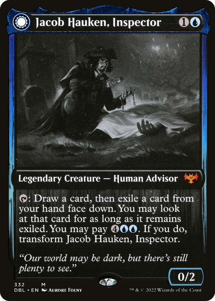 Jacob Hauken, Inspector // Hauken's Insight (DBL-332) - Innistrad: Double Feature: (Double Faced Transform) - Premium MTG Single from Wizards of the Coast - Just $0.16! Shop now at Game Crave Tournament Store