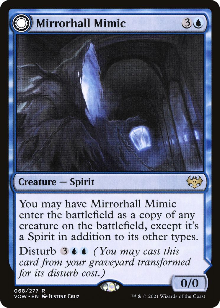 Mirrorhall Mimic // Ghastly Mimicry (VOW-068) - Innistrad: Crimson Vow: (Double Faced Transform) - Premium MTG Single from Wizards of the Coast - Just $0.23! Shop now at Game Crave Tournament Store