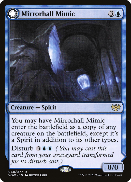 Mirrorhall Mimic // Ghastly Mimicry (VOW-068) - Innistrad: Crimson Vow: (Double Faced Transform) Foil - Premium MTG Single from Wizards of the Coast - Just $0.28! Shop now at Game Crave Tournament Store