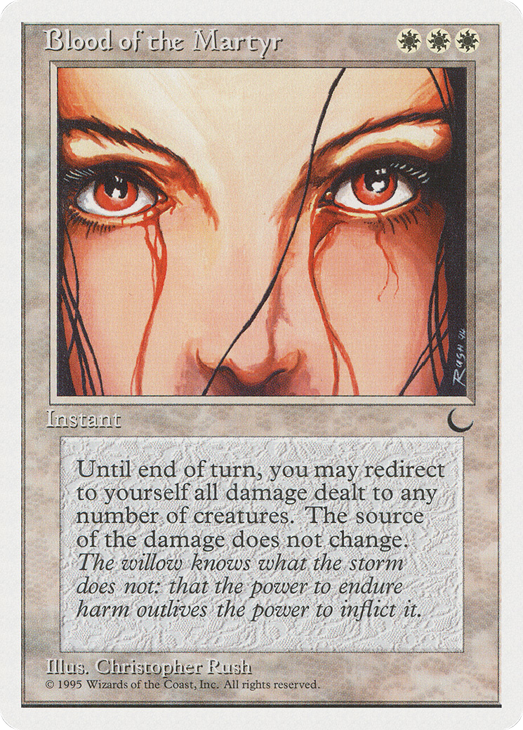 Blood of the Martyr (CHR-004) - Chronicles - Premium MTG Single from Wizards of the Coast - Just $0.25! Shop now at Game Crave Tournament Store