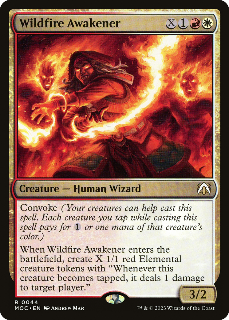 Wildfire Awakener (MOC-044) - March of the Machine Commander - Premium MTG Single from Wizards of the Coast - Just $0.26! Shop now at Game Crave Tournament Store