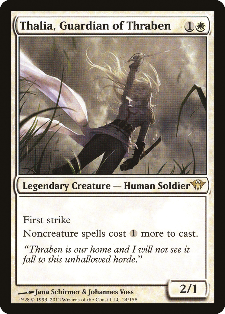 Thalia, Guardian of Thraben (DKA-024) - Dark Ascension - Premium MTG Single from Wizards of the Coast - Just $0.17! Shop now at Game Crave Tournament Store