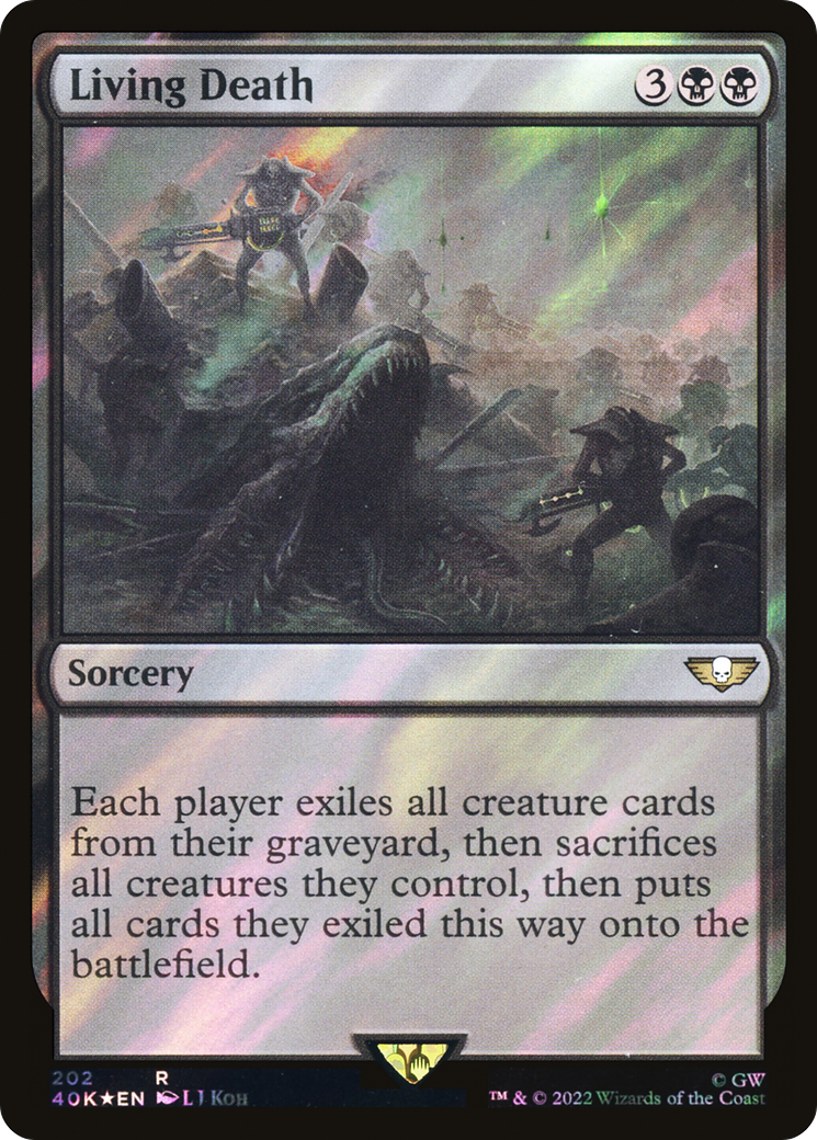 Living Death (40K-202★) - Warhammer 40,000 Commander Foil - Premium MTG Single from Wizards of the Coast - Just $1.73! Shop now at Game Crave Tournament Store