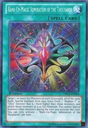 Rank-Up-Magic Admiration of the Thousands (DRLG-EN044) - Dragons of Legend 1st Edition - Premium Yugioh Single from Konami - Just $0.25! Shop now at Game Crave Tournament Store