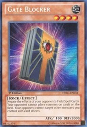 Gate Blocker (DRLG-EN034) - Dragons of Legend 1st Edition - Premium Yugioh Single from Konami - Just $0.32! Shop now at Game Crave Tournament Store