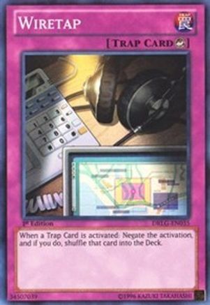 Wiretap (DRLG-EN035) - Dragons of Legend 1st Edition - Premium Yugioh Single from Konami - Just $0.64! Shop now at Game Crave Tournament Store
