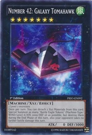 Number 42: Galaxy Tomahawk (PRIO-EN092) - Primal Origin Unlimited - Premium Yugioh Single from Konami - Just $0.28! Shop now at Game Crave Tournament Store