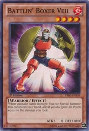 Battlin' Boxer Veil (PRIO-EN009) - Primal Origin Unlimited - Premium Yugioh Single from Konami - Just $0.26! Shop now at Game Crave Tournament Store
