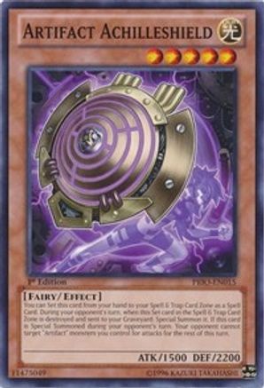 Artifact Achilleshield (PRIO-EN015) - Primal Origin 1st Edition - Premium Yugioh Single from Konami - Just $0.25! Shop now at Game Crave Tournament Store