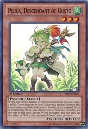 Pilica, Descendant of Gusto (PRIO-EN029) - Primal Origin Unlimited - Premium Yugioh Single from Konami - Just $4.31! Shop now at Game Crave Tournament Store