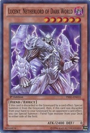 Lucent, Netherlord of Dark World (PRIO-EN031) - Primal Origin 1st Edition - Premium Yugioh Single from Konami - Just $1.36! Shop now at Game Crave Tournament Store