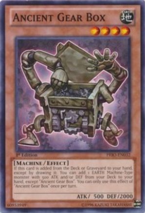 Ancient Gear Box (PRIO-EN032) - Primal Origin 1st Edition - Premium Yugioh Single from Konami - Just $0.41! Shop now at Game Crave Tournament Store