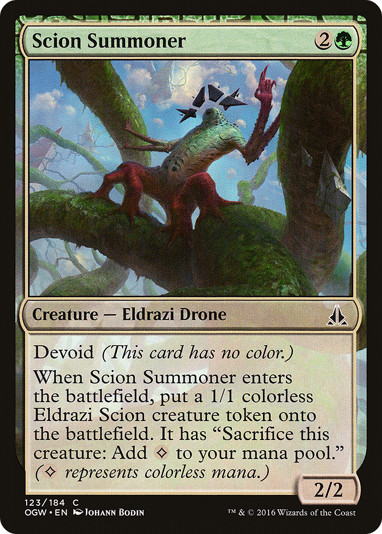 Scion Summoner (OGW-123) - Oath of the Gatewatch: (devoid) - Premium MTG Single from Wizards of the Coast - Just $0.08! Shop now at Game Crave Tournament Store