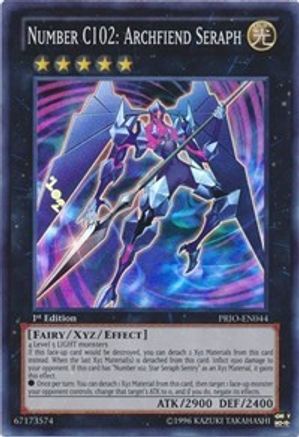 Number C102: Archfiend Seraph (PRIO-EN044) - Primal Origin 1st Edition - Premium Yugioh Single from Konami - Just $4.46! Shop now at Game Crave Tournament Store