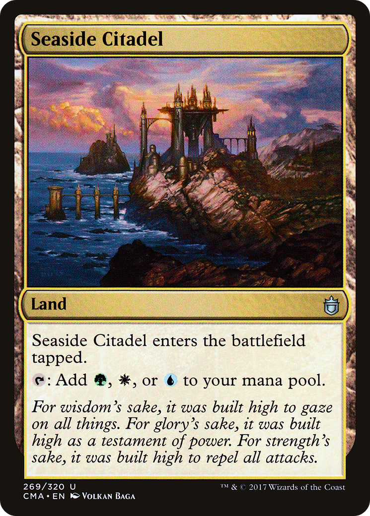 Seaside Citadel (CMA-269) - Commander Anthology - Premium MTG Single from Wizards of the Coast - Just $1.28! Shop now at Game Crave Tournament Store