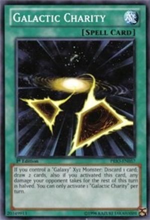 Galactic Charity (PRIO-EN057) - Primal Origin 1st Edition - Premium Yugioh Single from Konami - Just $0.25! Shop now at Game Crave Tournament Store