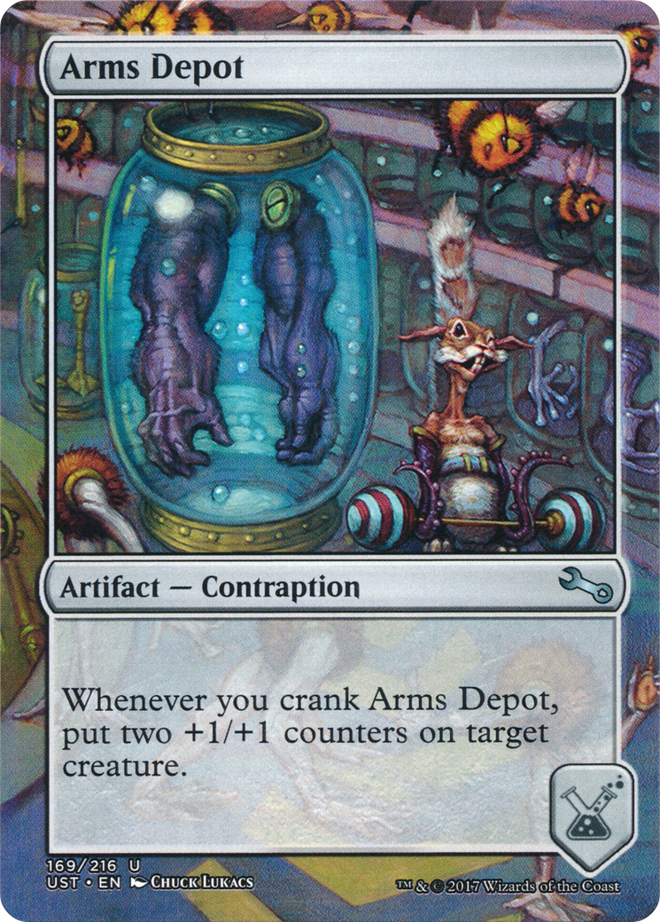 Arms Depot (UST-169) - Unstable (Borderless) Foil - Premium MTG Single from Wizards of the Coast - Just $0.78! Shop now at Game Crave Tournament Store