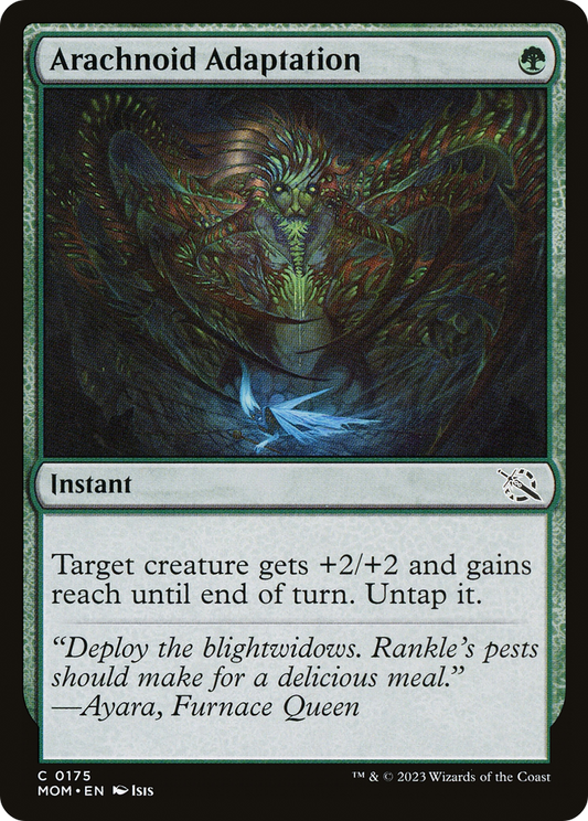 Arachnoid Adaptation (MOM-175) - March of the Machine - Premium MTG Single from Wizards of the Coast - Just $0.25! Shop now at Game Crave Tournament Store