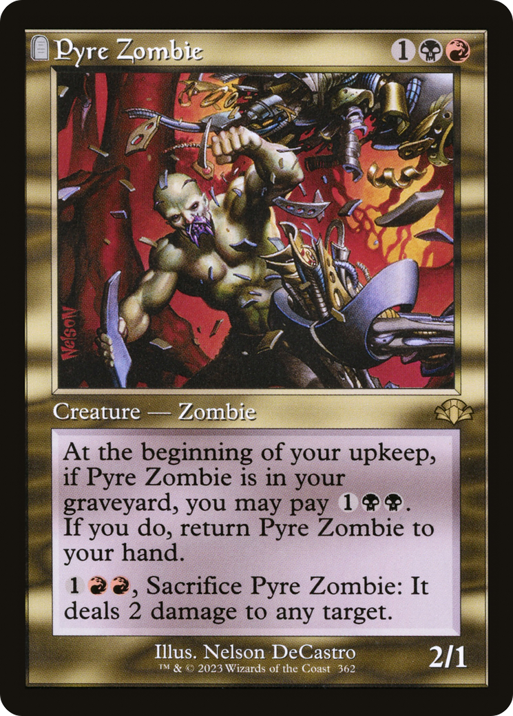 Pyre Zombie (DMR-362) - Dominaria Remastered Foil - Premium MTG Single from Wizards of the Coast - Just $0.08! Shop now at Game Crave Tournament Store