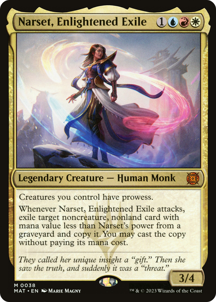 Narset, Enlightened Exile (MAT-038) - March of the Machine: The Aftermath - Premium MTG Single from Wizards of the Coast - Just $2.69! Shop now at Game Crave Tournament Store