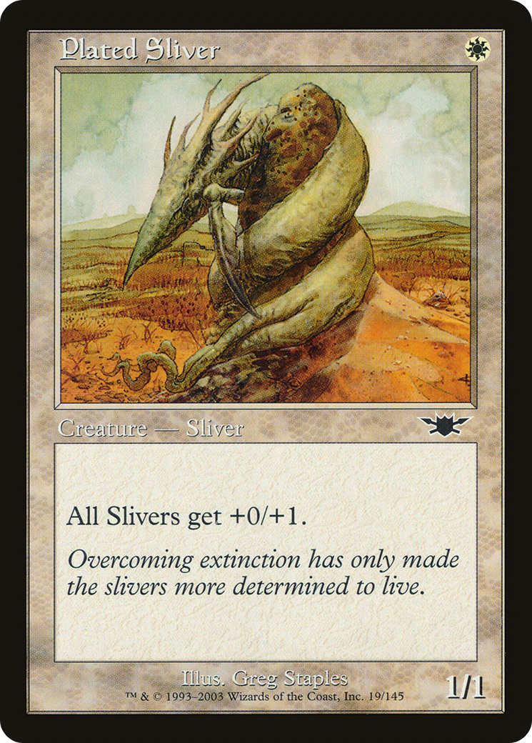 Plated Sliver (LGN-019) - Legions - Premium MTG Single from Wizards of the Coast - Just $0.38! Shop now at Game Crave Tournament Store