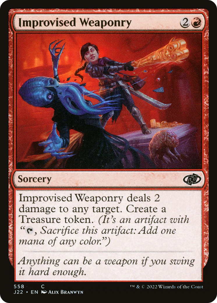 Improvised Weaponry (J22-558) - Jumpstart 2022 - Premium MTG Single from Wizards of the Coast - Just $0.08! Shop now at Game Crave Tournament Store
