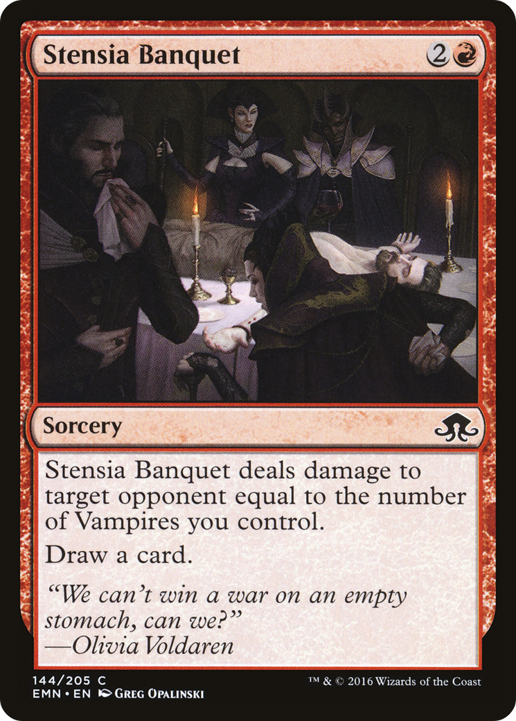 Stensia Banquet (EMN-144) - Eldritch Moon - Premium MTG Single from Wizards of the Coast - Just $0.25! Shop now at Game Crave Tournament Store