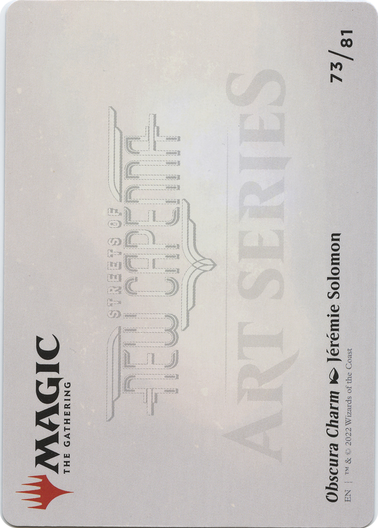 Obscura Charm // Obscura Charm (ASNC-073) - New Capenna Art Series (Borderless) Foil - Premium MTG Single from Wizards of the Coast - Just $0! Shop now at Game Crave Tournament Store