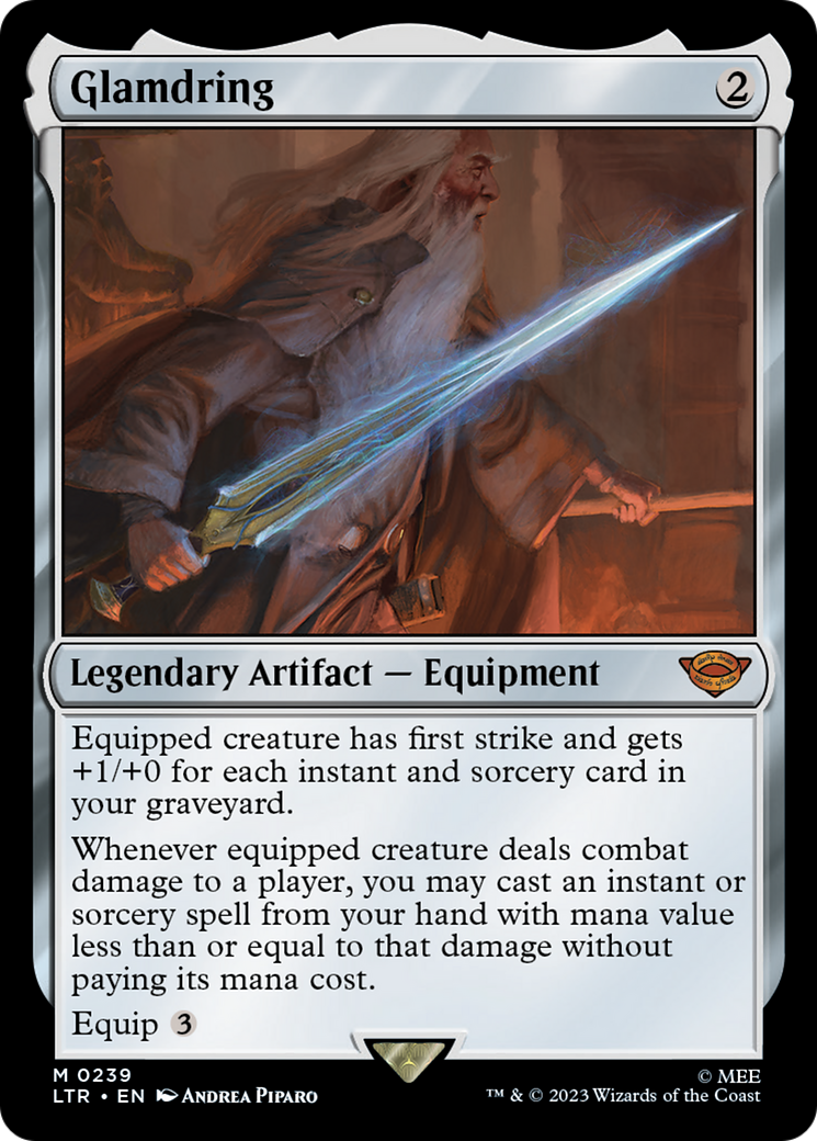 Glamdring (LTR-239) - The Lord of the Rings: Tales of Middle-earth - Premium MTG Single from Wizards of the Coast - Just $0.26! Shop now at Game Crave Tournament Store