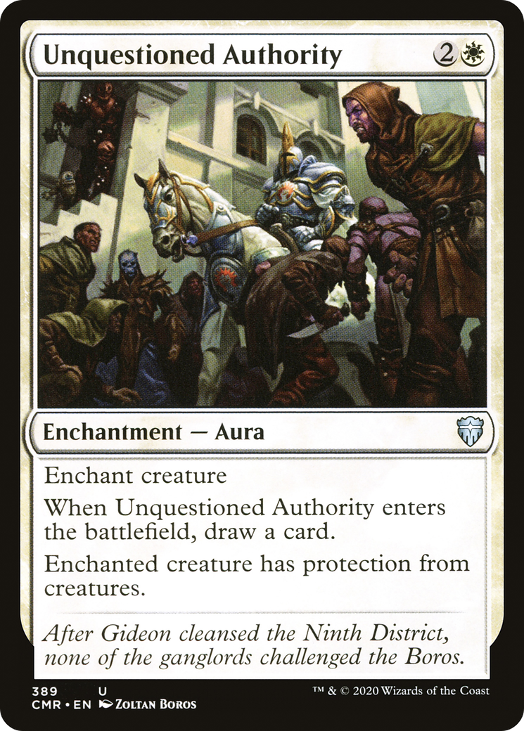 Unquestioned Authority (CMR-389) - Commander Legends - Premium MTG Single from Wizards of the Coast - Just $0.93! Shop now at Game Crave Tournament Store