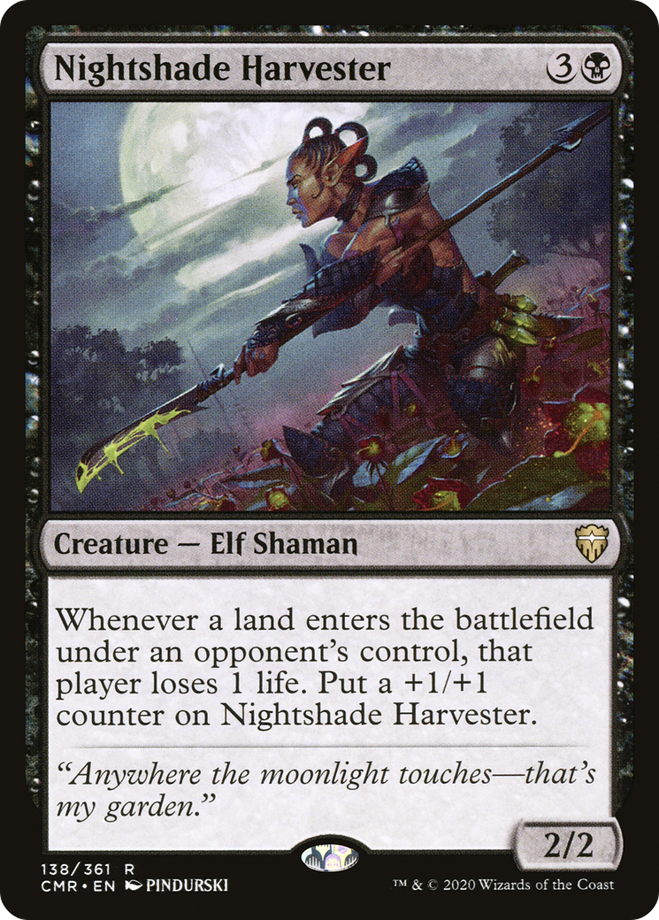 Nightshade Harvester (CMR-138) - Commander Legends - Premium MTG Single from Wizards of the Coast - Just $0.08! Shop now at Game Crave Tournament Store