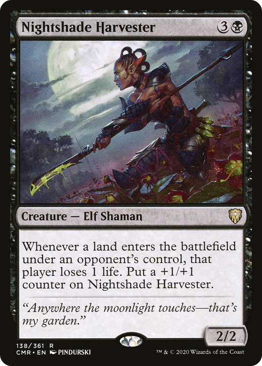 Nightshade Harvester (CMR-138) - Commander Legends - Premium MTG Single from Wizards of the Coast - Just $0.08! Shop now at Game Crave Tournament Store