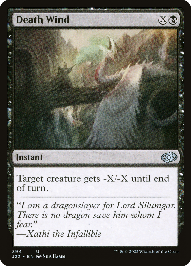 Death Wind (J22-394) - Jumpstart 2022 - Premium MTG Single from Wizards of the Coast - Just $0.25! Shop now at Game Crave Tournament Store