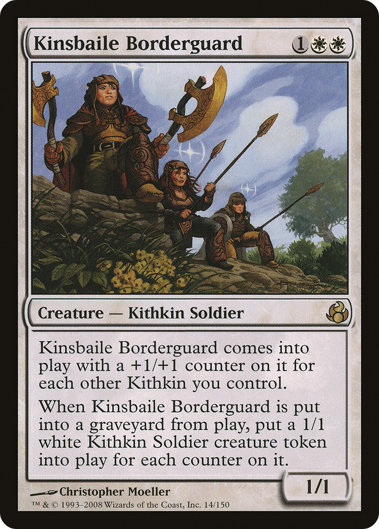 Kinsbaile Borderguard (MOR-014) - Morningtide - Premium MTG Single from Wizards of the Coast - Just $0.19! Shop now at Game Crave Tournament Store
