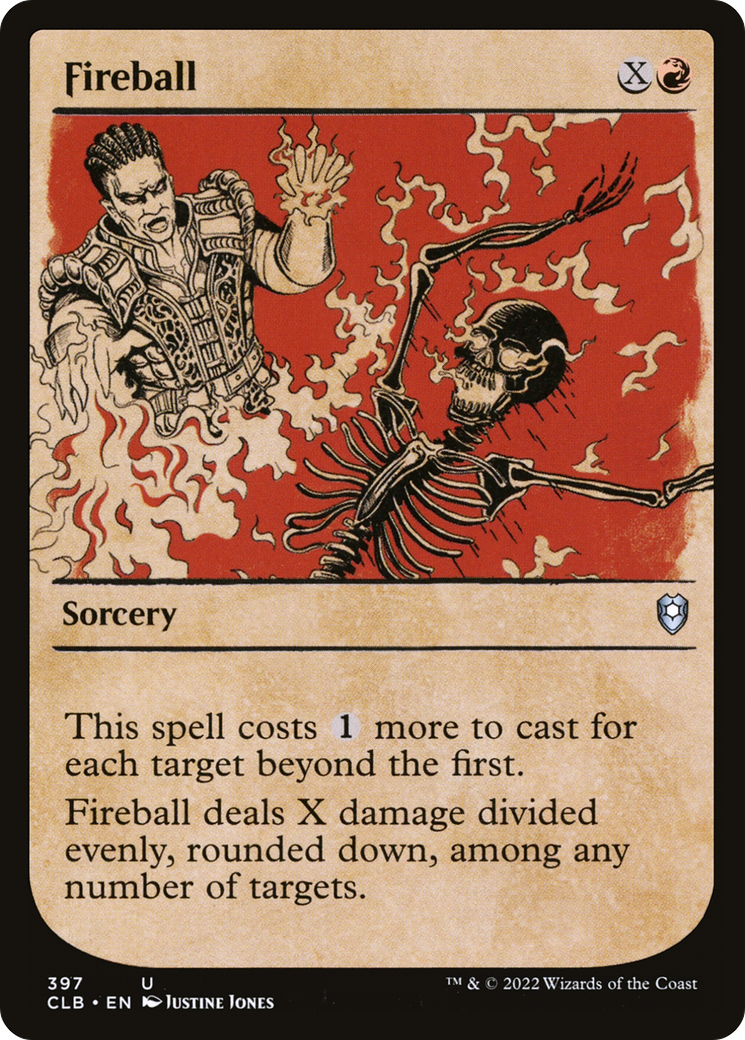 Fireball (CLB-397) - Commander Legends: Battle for Baldur's Gate: (Showcase) - Premium MTG Single from Wizards of the Coast - Just $0.08! Shop now at Game Crave Tournament Store
