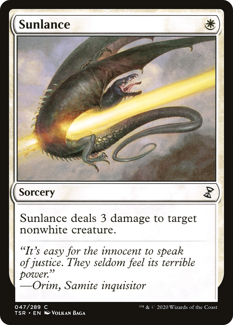 Sunlance (TSR-047) - Time Spiral Remastered - Premium MTG Single from Wizards of the Coast - Just $0.08! Shop now at Game Crave Tournament Store