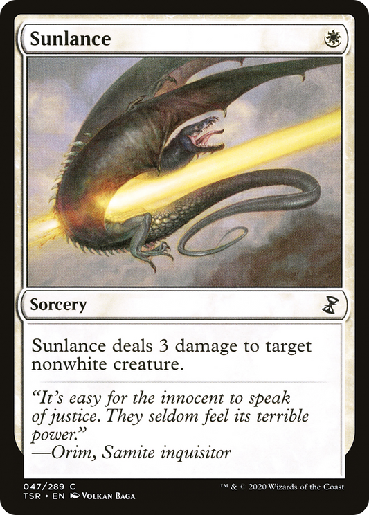 Sunlance (TSR-047) - Time Spiral Remastered Foil - Premium MTG Single from Wizards of the Coast - Just $0.08! Shop now at Game Crave Tournament Store
