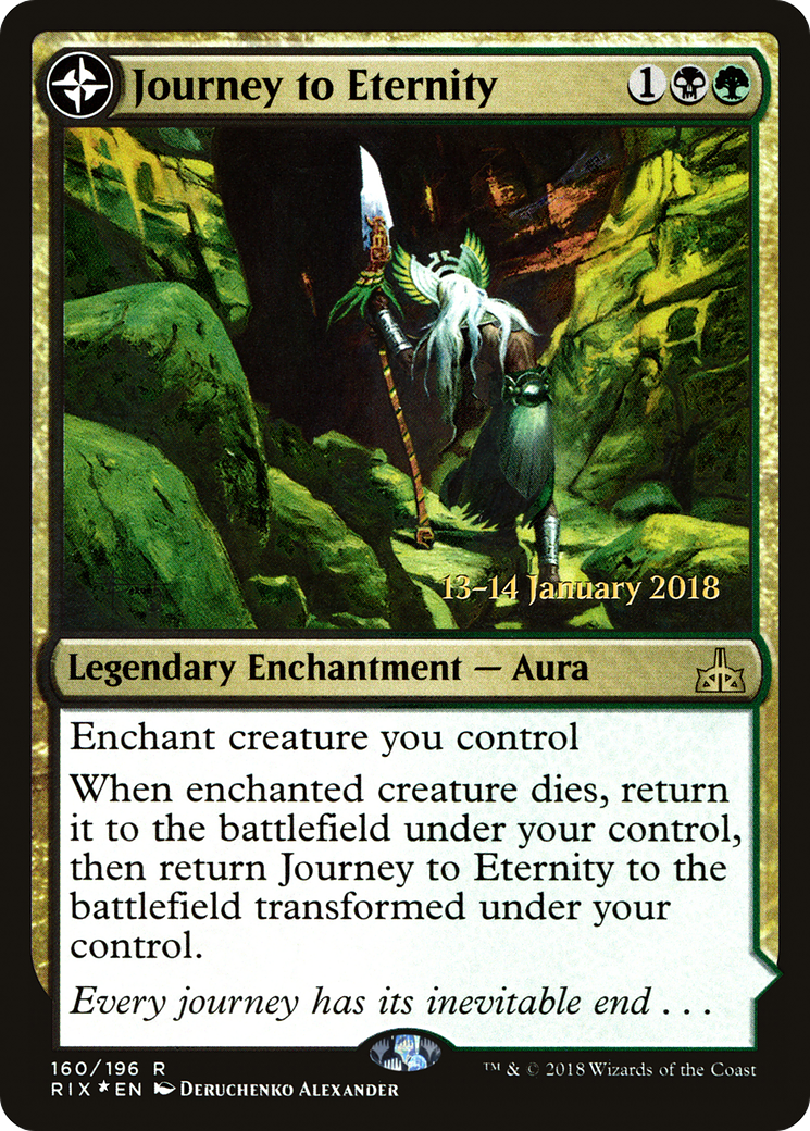 Journey to Eternity // Atzal, Cave of Eternity (PRIX-160S) - Rivals of Ixalan Promos: (compasslanddfc) Foil - Premium MTG Single from Wizards of the Coast - Just $2.59! Shop now at Game Crave Tournament Store