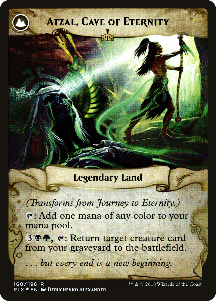Journey to Eternity // Atzal, Cave of Eternity (PRIX-160S) - Rivals of Ixalan Promos: (compasslanddfc) Foil - Premium MTG Single from Wizards of the Coast - Just $2.59! Shop now at Game Crave Tournament Store