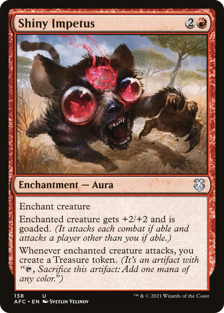 Shiny Impetus (AFC-138) - Forgotten Realms Commander - Premium MTG Single from Wizards of the Coast - Just $0.08! Shop now at Game Crave Tournament Store