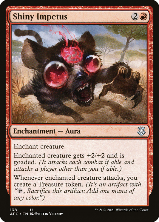 Shiny Impetus (AFC-138) - Forgotten Realms Commander - Premium MTG Single from Wizards of the Coast - Just $0.08! Shop now at Game Crave Tournament Store