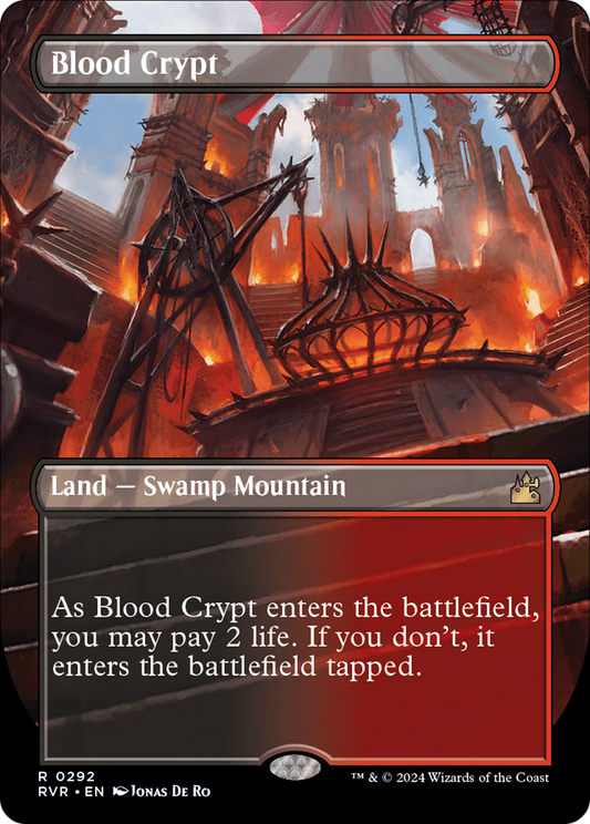 Blood Crypt (RVR-292) - Ravnica Remastered (Borderless) Foil - Premium MTG Single from Wizards of the Coast - Just $6.46! Shop now at Game Crave Tournament Store