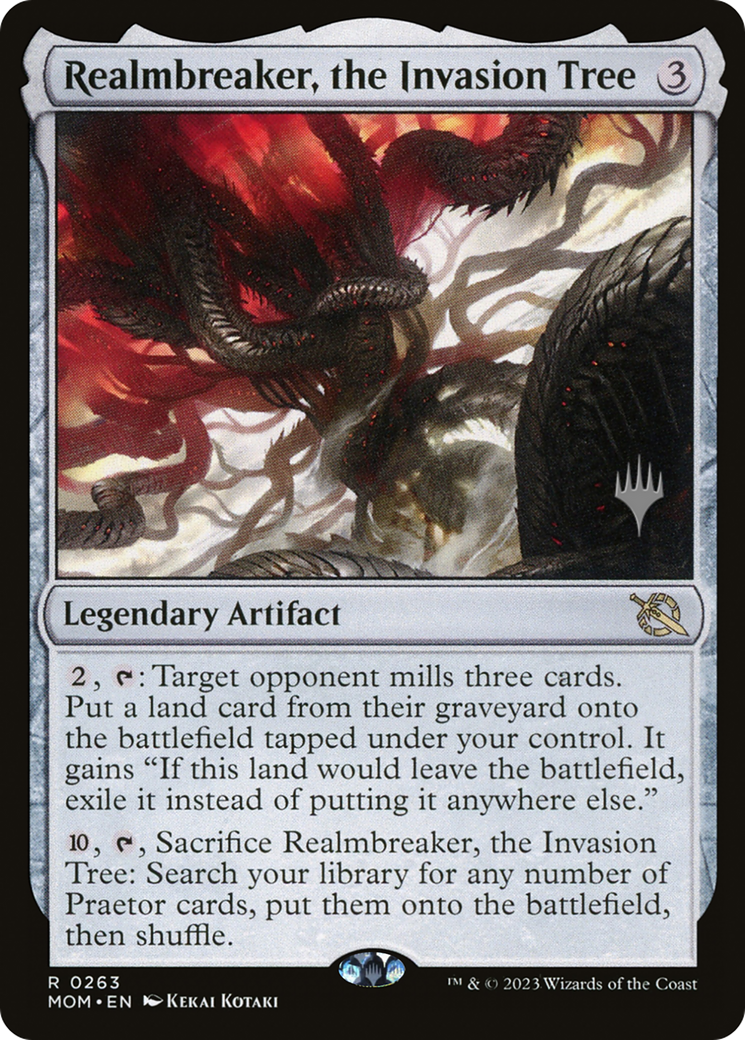Realmbreaker, the Invasion Tree (PMOM-263P) - March of the Machine Promos - Premium MTG Single from Wizards of the Coast - Just $0.48! Shop now at Game Crave Tournament Store