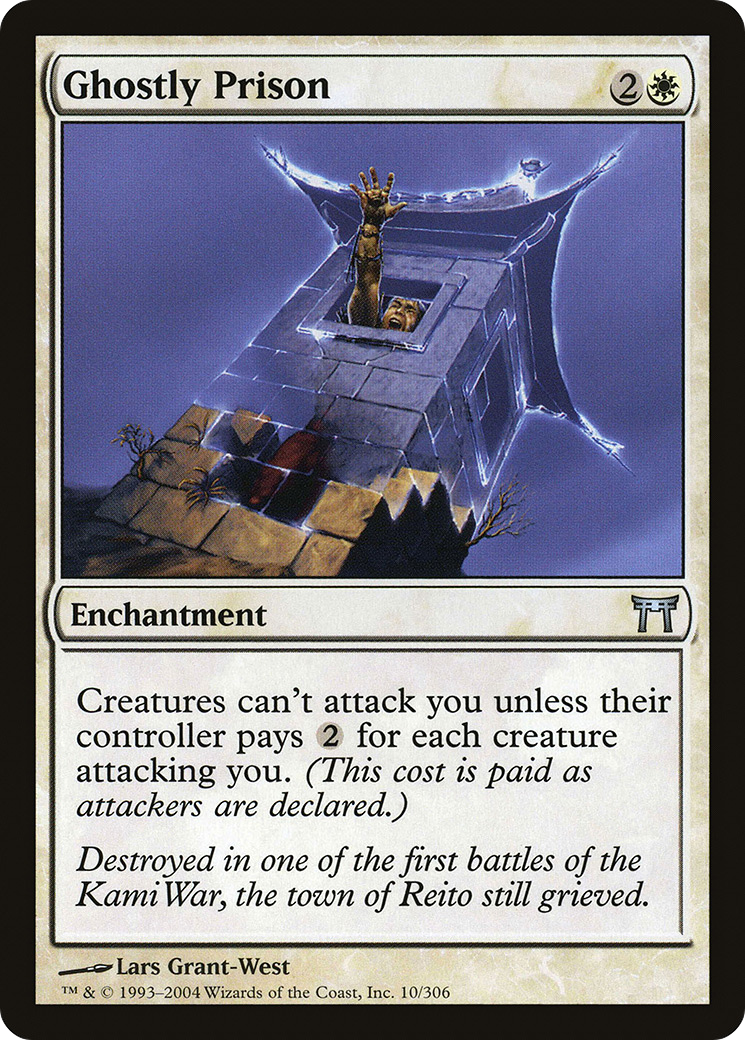 Ghostly Prison (CHK-010) - Champions of Kamigawa Foil - Premium MTG Single from Wizards of the Coast - Just $32.28! Shop now at Game Crave Tournament Store